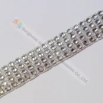 10yards 4 row Silver Gold Metallic Rhinestone Tape Clear Crystal Diamante Ribbon Banding Trim for DIY horse browband Costume
10yards 4 row Silver Gold Metallic Rhinestone Tape Clear Crystal Diamante Ribbon Banding Trim for DIY horse browband Costume