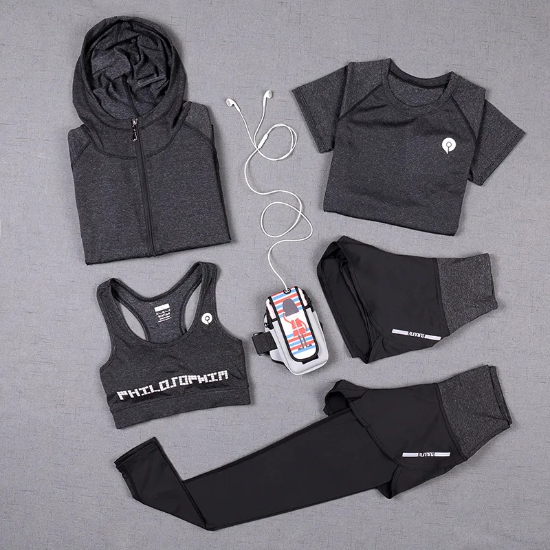 5 Pcs Sport Tracksuit For Women Yoga Set Autumn Sprot Fitness Clothing For Women Outdoor Running Sweat-absorbent Sport Suit
5 Pcs Sport Tracksuit For Women Yoga Set Autumn Sprot Fitness Clothing For Women Outdoor Running Sweat-absorbent Sport Suit