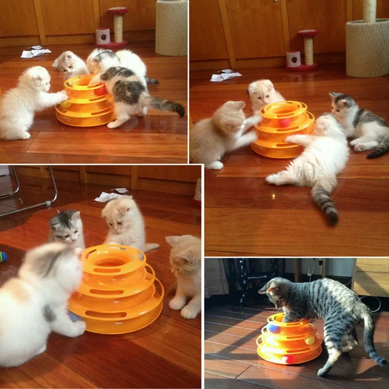 Cat Toy Funny Turntable Pet Toy Cat Crazy Ball Disk Interactive Amusement Plate Play Disc Trilaminar 2018 New pet product
Cat Toy Funny Turntable Pet Toy Cat Crazy Ball Disk Interactive Amusement Plate Play Disc Trilaminar 2018 New pet product