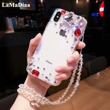 Luxury 3D Bling Crystal Diamond Rhinestone Soft Back Phone Case Cover For IPhone X XR XS MAX 11 Pro MAX 6 6S 7 8 Plus Soft Cover
Luxury 3D Bling Crystal Diamond Rhinestone Soft Back Phone Case Cover For IPhone X XR XS MAX 11 Pro MAX 6 6S 7 8 Plus Soft Cover