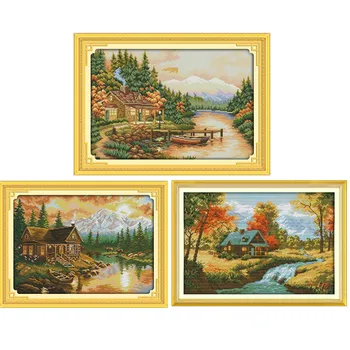 Sunset Painting Counted Cross Stitch Patterns Kits DIY Crafts 11CT Printed On Canvas Embroidery Cross Set
Sunset Painting Counted Cross Stitch Patterns Kits DIY Crafts 11CT Printed On Canvas Embroidery Cross Set