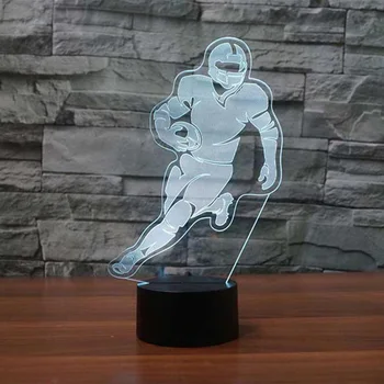 3D Football Player Table Lamp LED Bedroom Office Home Decor Color-Changing Rugby Night Light Baby Sleep Lighting Kids Fans Gifts
3D Football Player Table Lamp LED Bedroom Office Home Decor Color-Changing Rugby Night Light Baby Sleep Lighting Kids Fans Gifts