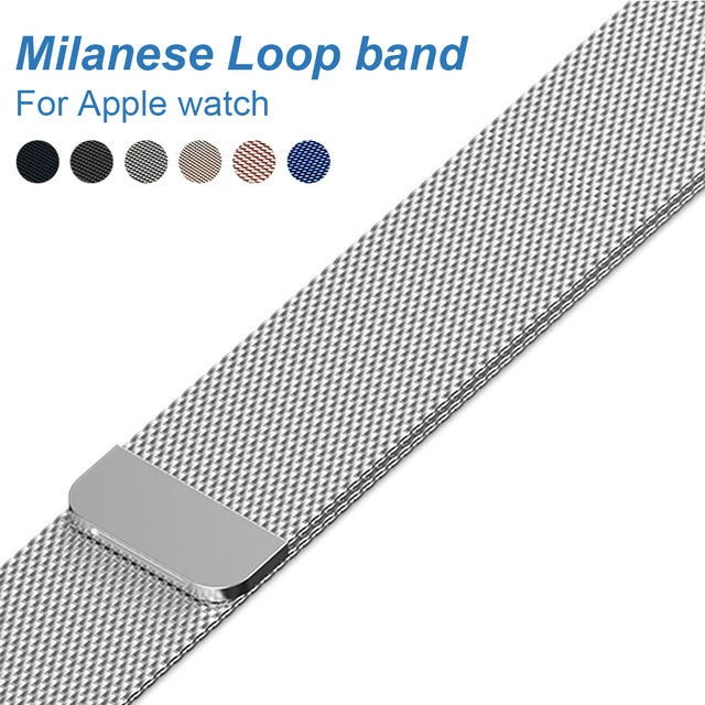 Milanese Loop Band for Apple watch 42mm 38mm Link Bracelet Strap Magnetic adjustable buckle with adapter for iwatch Series 3 / 2
Milanese Loop Band for Apple watch 42mm 38mm Link Bracelet Strap Magnetic adjustable buckle with adapter for iwatch Series 3 / 2