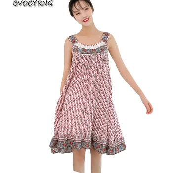 2018 New Women Summer Night Dress Giris Plus Size Loose Printing Casual Nightwear Sleepwear Nightgown Sexy Sleeveless Vestidos
2018 New Women Summer Night Dress Giris Plus Size Loose Printing Casual Nightwear Sleepwear Nightgown Sexy Sleeveless Vestidos