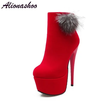 Alionashoo Large Size 48 Women Ankle Boots 2018 Autumn Winter Zipper Round Toe Stilettos Shoes 16cm Sexy Extreme High Heel Boots
Alionashoo Large Size 48 Women Ankle Boots 2018 Autumn Winter Zipper Round Toe Stilettos Shoes 16cm Sexy Extreme High Heel Boots