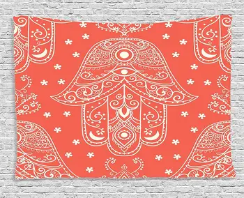Hamsa Decor Tapestry by Ambesonne Egyptian Boho Hand Pattern with Amulet Eye Design Bridal Decor Henna Night Art Print for Room
Hamsa Decor Tapestry by Ambesonne Egyptian Boho Hand Pattern with Amulet Eye Design Bridal Decor Henna Night Art Print for Room