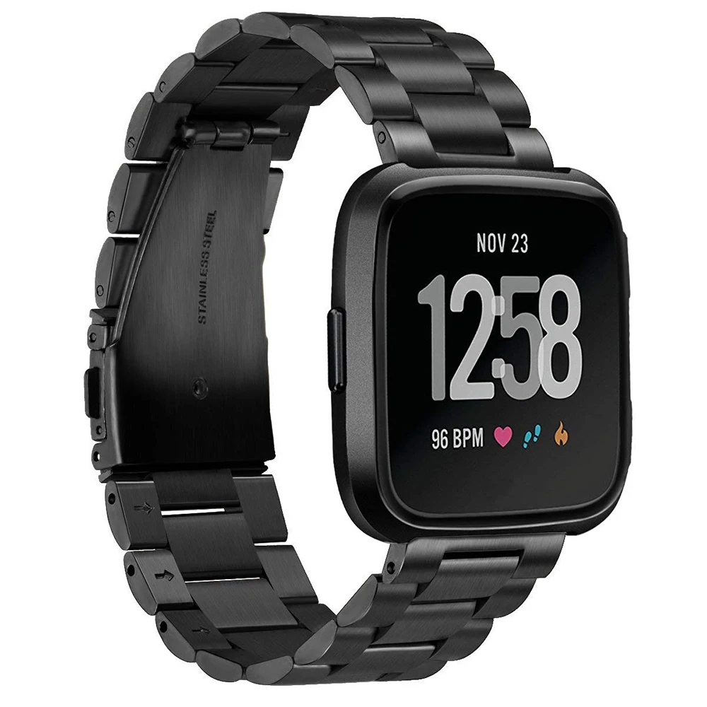 UEBN Stainless Steel Watch Strap For Fitbit Versa Band Screwless Bracelet Replacement Metal Wristbands Accessories For Fitbit Ve
UEBN Stainless Steel Watch Strap For Fitbit Versa Band Screwless Bracelet Replacement Metal Wristbands Accessories For Fitbit Ve