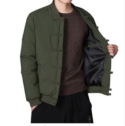 Men Jackets Chinese Style Rib Sleeve Mens Coat Army Green Jackets Autumn Winter Cotton Jacket Men's Clothes Thick size M-5XL
Men Jackets Chinese Style Rib Sleeve Mens Coat Army Green Jackets Autumn Winter Cotton Jacket Men's Clothes Thick size M-5XL