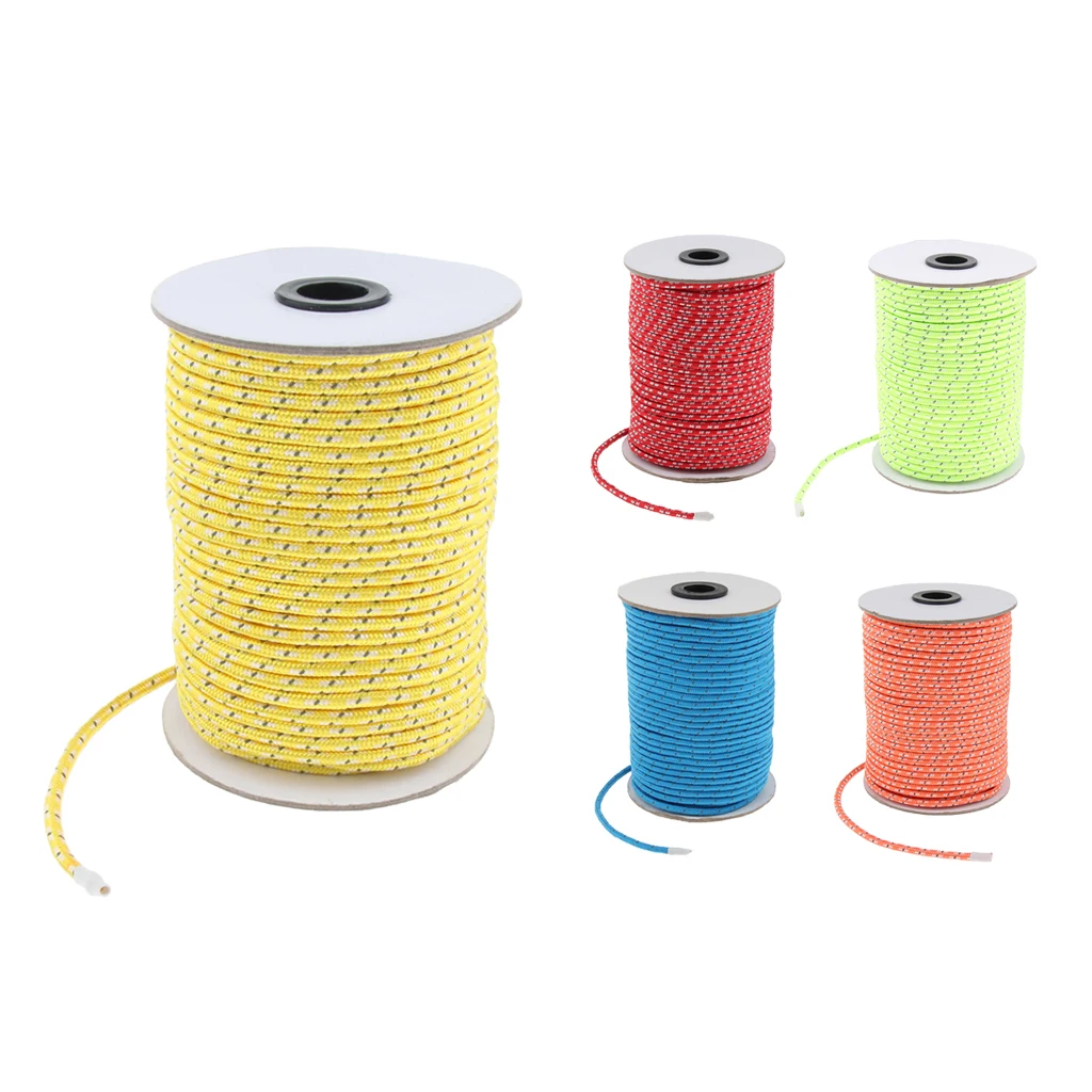 Reflective Tent Guy Ropes Polyester Camping Awning Guide Rope Guy Line Cord Outdoor Tent Accessory for Hiking 5mmx50m
Reflective Tent Guy Ropes Polyester Camping Awning Guide Rope Guy Line Cord Outdoor Tent Accessory for Hiking 5mmx50m