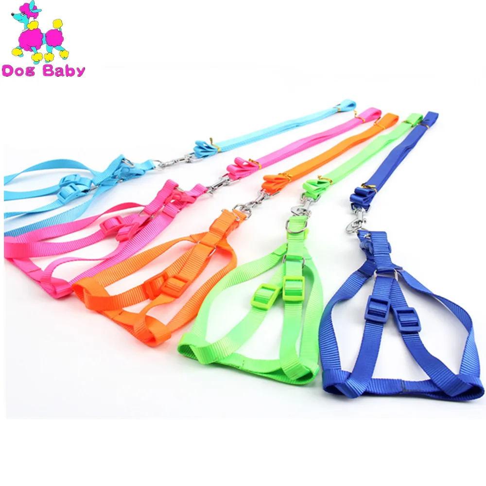 

DOGBABY Durable Nylon Dog Leash Adjustable Strong Pets Harness Length 120cm Puppy Walking Lead Leashes For Dogs & Cats 5 Colors