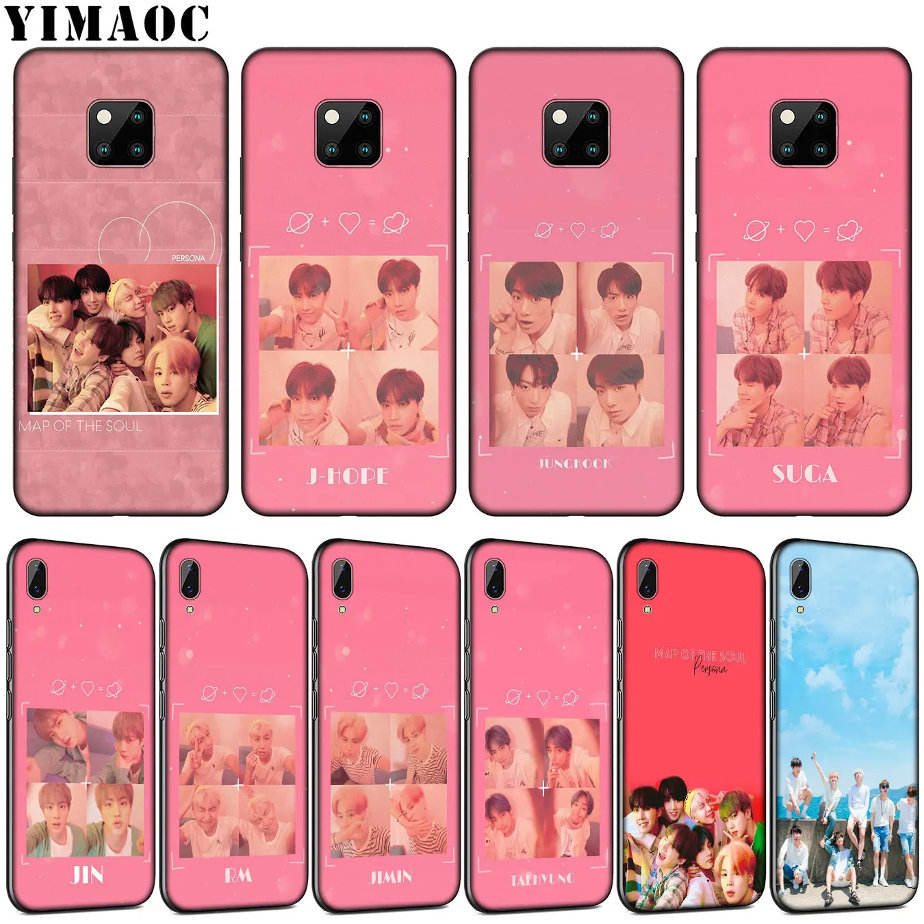 YIMAOC JIMIN Rap RM JIN SUGA J HOPE V JUNG KOOK Soft Silicone Case for Huawei Mate 30 20 10 Pro Lite Nova 5I 4 3i 3 2i 2 Lite
YIMAOC JIMIN Rap RM JIN SUGA J HOPE V JUNG KOOK Soft Silicone Case for Huawei Mate 30 20 10 Pro Lite Nova 5I 4 3i 3 2i 2 Lite