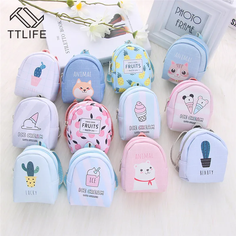 TTLIFE Cartoon Mini Backpack Cat Printed Coin Purse Keys Card Holder Wallet Money Bags Earphone Package Women Girls Kids Gifts
TTLIFE Cartoon Mini Backpack Cat Printed Coin Purse Keys Card Holder Wallet Money Bags Earphone Package Women Girls Kids Gifts