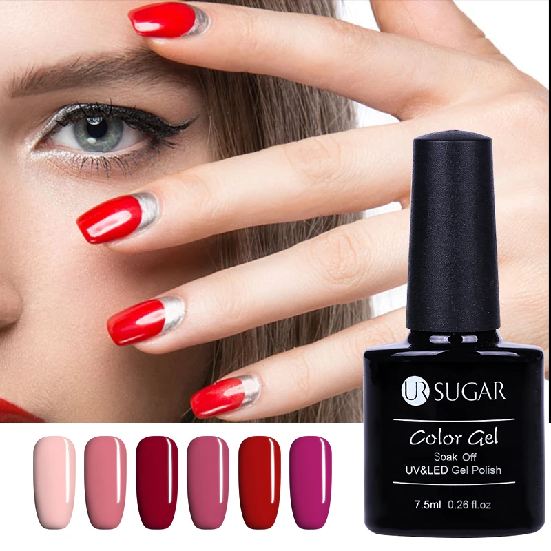 UR SUGAR 7.5ML Color UV Gel Manicure Nail Art Tips Gel Polish Design UV LED Soak off Gel Varnish Nail Lacquer
UR SUGAR 7.5ML Color UV Gel Manicure Nail Art Tips Gel Polish Design UV LED Soak off Gel Varnish Nail Lacquer