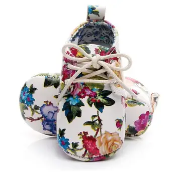 Flowers Printing Newborn baby shoes Toddler moccasins Pu leather first walker boot infant Lace-up girls shoes soft bottom
Flowers Printing Newborn baby shoes Toddler moccasins Pu leather first walker boot infant Lace-up girls shoes soft bottom