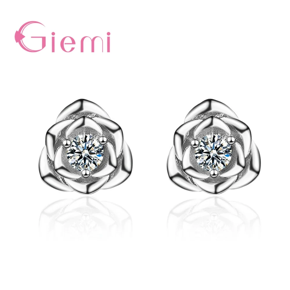 Simple Bouquet 925 Sterling Silver Rhinstone Rose Drop Earings Lovely Girl Gift Jewelry Cubic Zircon Earring Wedding Accessroies
Simple Bouquet 925 Sterling Silver Rhinstone Rose Drop Earings Lovely Girl Gift Jewelry Cubic Zircon Earring Wedding Accessroies