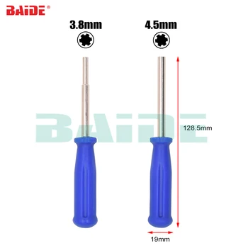 19mm Blue Handle Security Screwdriver Bit Game Bit 3.8mm 4.5mm Screwdriver for Nintendo NGC SFC NES N64 Wii Power Supply 100pcs
19mm Blue Handle Security Screwdriver Bit Game Bit 3.8mm 4.5mm Screwdriver for Nintendo NGC SFC NES N64 Wii Power Supply 100pcs