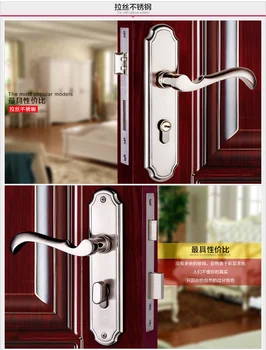 satin brush stainless steel solid T handle lock indoor mute bearing strong wooden door gate versatile lock copper core & key
satin brush stainless steel solid T handle lock indoor mute bearing strong wooden door gate versatile lock copper core & key