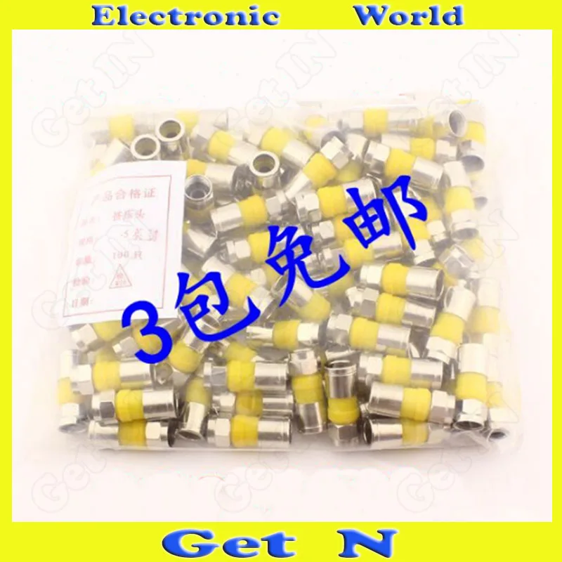 50pcs 75-5 Snap & Seal F Connector Waterproof RG6 Coax Compression Connector Imperial/British Standard for 2 or 4 Shielding Coax
50pcs 75-5 Snap & Seal F Connector Waterproof RG6 Coax Compression Connector Imperial/British Standard for 2 or 4 Shielding Coax