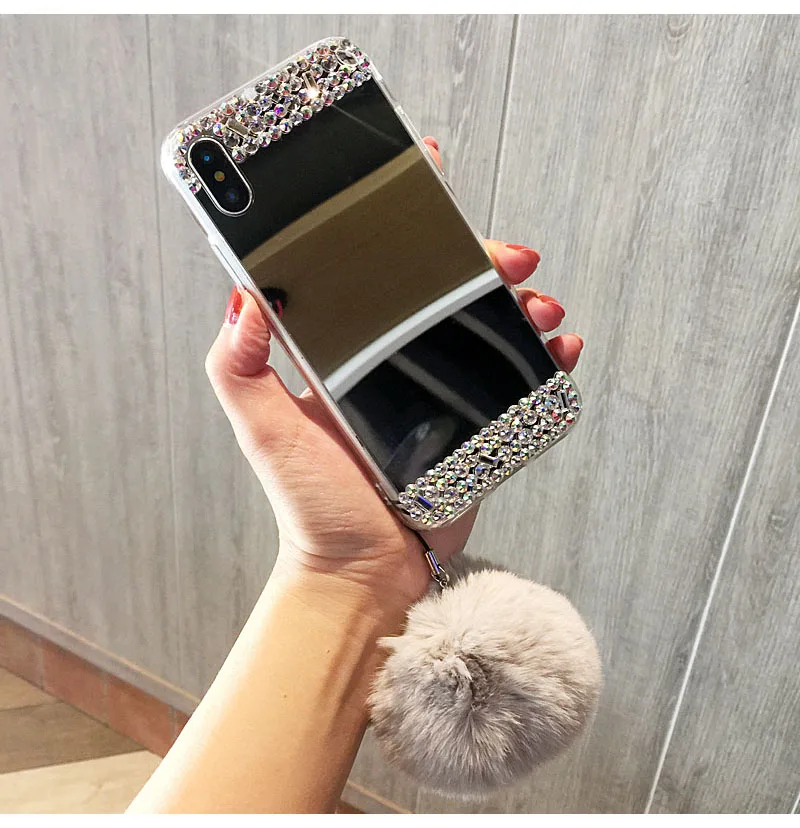 For Samsung Galaxy S4 S5 S6 S7 Edge S8 S9 Plus Note 3 4 5 8 9 Diamond Silicone Mirror Soft case Fur Ball Rhinestone Cover
For Samsung Galaxy S4 S5 S6 S7 Edge S8 S9 Plus Note 3 4 5 8 9 Diamond Silicone Mirror Soft case Fur Ball Rhinestone Cover