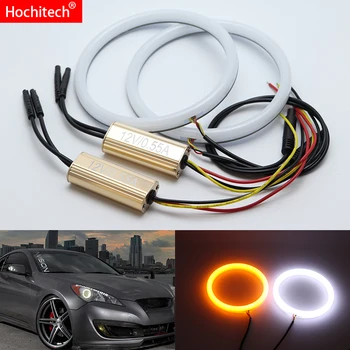 for Hyundai Genesis Coupe 2010- 2014 White & Amber Dual color Cotton LED Angel eyes kit halo ring DRL Turn signal light
for Hyundai Genesis Coupe 2010- 2014 White & Amber Dual color Cotton LED Angel eyes kit halo ring DRL Turn signal light