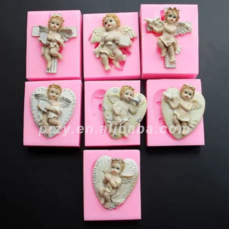 PRZY Baking tool Fondant cake silicone mold carved angel 6 styles for cake decorations aroma stone moulds
PRZY Baking tool Fondant cake silicone mold carved angel 6 styles for cake decorations aroma stone moulds