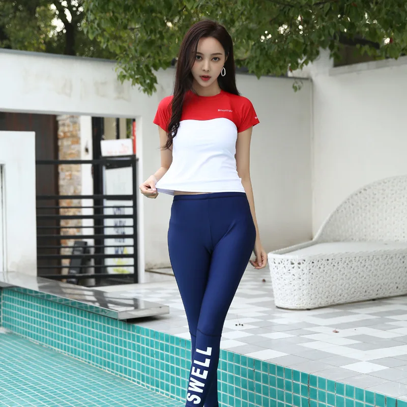 Rashguard Swimsuit Long Sleeve Woman Rash Top Women Rashguards Swimming Kitesurf Korean Surf Female Trousers Garment Pants
Rashguard Swimsuit Long Sleeve Woman Rash Top Women Rashguards Swimming Kitesurf Korean Surf Female Trousers Garment Pants