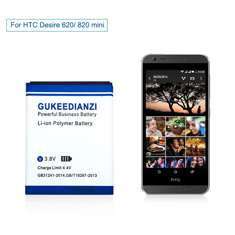 GUKEEDIANZI BOPE6100 2100mAh Replacement Phone Battery For HTC Desire 620 D620G/H/U Desire 820 mini D820MU D820MT D820X 820mini
GUKEEDIANZI BOPE6100 2100mAh Replacement Phone Battery For HTC Desire 620 D620G/H/U Desire 820 mini D820MU D820MT D820X 820mini