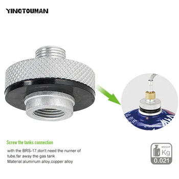 BRS-17A Camping Stove Connector Portable Outdoor Gas Adaptor Connector accessories 
BRS-17A Camping Stove Connector Portable Outdoor Gas Adaptor Connector accessories