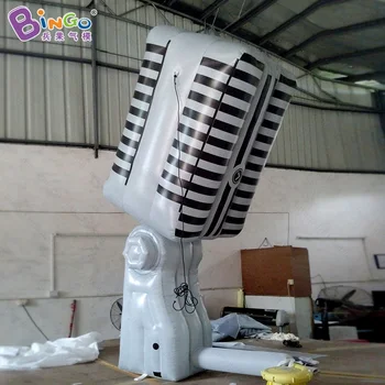 Customized 3 meters high giant inflatable microphone / big inflatable microphone for decoration toys
Customized 3 meters high giant inflatable microphone / big inflatable microphone for decoration toys