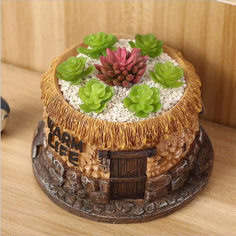 Vintage House Flower Pot Figurines Ornaments Cartoon Succulent Plants Vase Artware DIY Flowerpot Home Decor Free Shipping
Vintage House Flower Pot Figurines Ornaments Cartoon Succulent Plants Vase Artware DIY Flowerpot Home Decor Free Shipping