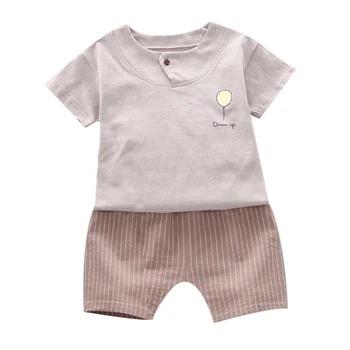 NewStriped Casual Babay Girl Casual Concise Cartoon Pattern Round Collar T-shirts Short Sleeve Striped Short Pants Girl's Set
NewStriped Casual Babay Girl Casual Concise Cartoon Pattern Round Collar T-shirts Short Sleeve Striped Short Pants Girl's Set