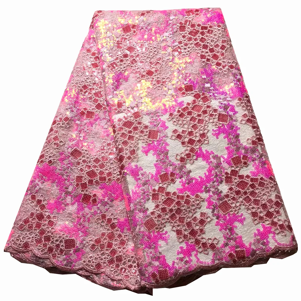 Pink Nigerian Lace Fabric With Sequins Embroidery Organza Lace Fabric High Quality Blue Green Orange African French Lace Fabric
Pink Nigerian Lace Fabric With Sequins Embroidery Organza Lace Fabric High Quality Blue Green Orange African French Lace Fabric