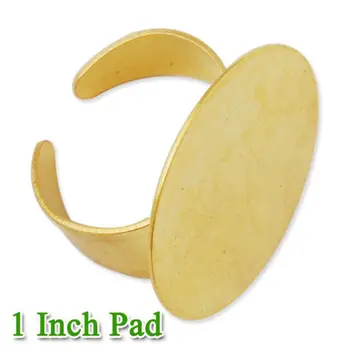 20 pcs Children Gold Plated Brass Adjustable Ring Settings Blank/Base, Fit 1 inch Glass Cabochons, Buttons, Ring Bezels-C1841
20 pcs Children Gold Plated Brass Adjustable Ring Settings Blank/Base, Fit 1 inch Glass Cabochons, Buttons, Ring Bezels-C1841