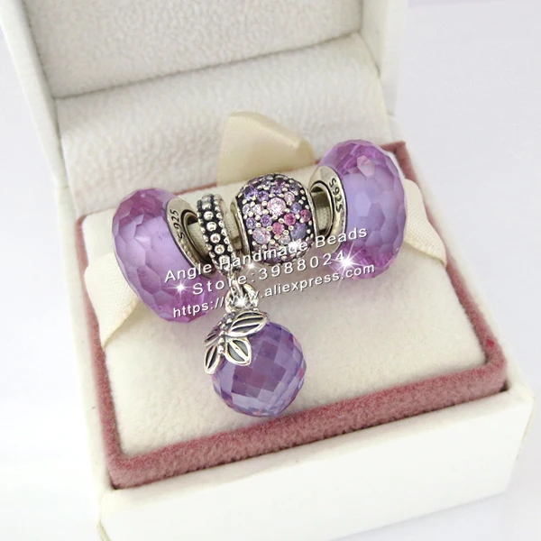 4pcs Fashion S925 Silver Purple Faceted Pendant Charms Bead Jewelry Set Fit DIY Bracelets Necklaces Jewelry Making Woman Gift
4pcs Fashion S925 Silver Purple Faceted Pendant Charms Bead Jewelry Set Fit DIY Bracelets Necklaces Jewelry Making Woman Gift