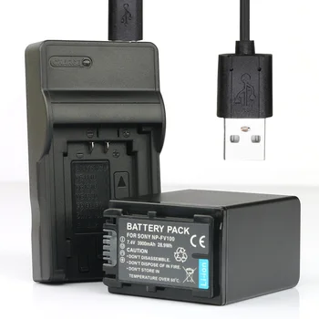 LANFULANG 1-Pack of NP-FV100 Batteries and Battery Charger for Sony DCR-DVD103 XR100 HDR-XR550/E HDR-XR350/E HDR-XR150/E
LANFULANG 1-Pack of NP-FV100 Batteries and Battery Charger for Sony DCR-DVD103 XR100 HDR-XR550/E HDR-XR350/E HDR-XR150/E