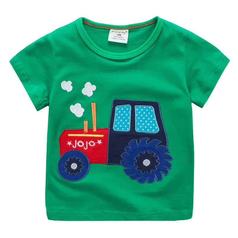 2017 Roupas Infantis Menino Kids Summer Camiseta Boys Cotton T shirt Clothing Baby Boy T-shirts Clothes Children Cars Costumes 02
