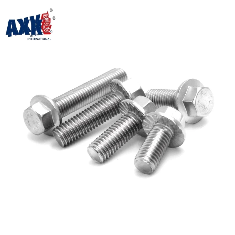 AXK 2 шт. GB5787 A2-70 Hex Винтов Фланца Рамка Болт M8 * 16/20/25/30/ 35/40/45/50 мм | Обустройство дома