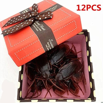 12Pcs Lifelike Cockroaches Toy Halloween Gadget Gags Practical Jokes Toys Plastic Bugs
12Pcs Lifelike Cockroaches Toy Halloween Gadget Gags Practical Jokes Toys Plastic Bugs