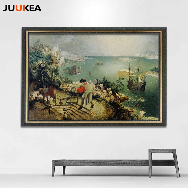 Landscape with the Fall of Icarus by Pieter Bruegel the Elder, Classic Art Canvas Print Painting Poster Wall Pictures Home Decor
Landscape with the Fall of Icarus by Pieter Bruegel the Elder, Classic Art Canvas Print Painting Poster Wall Pictures Home Decor