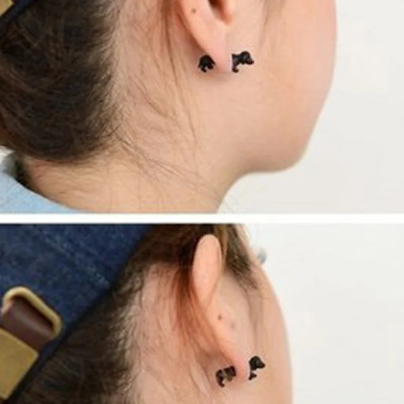 Punk Style Fashion Cute Mens & Womens 3D Puppy Dog Animal Cuff Ear Earring Small Black Alloy Jewelry Gift for Boys Girls
Punk Style Fashion Cute Mens & Womens 3D Puppy Dog Animal Cuff Ear Earring Small Black Alloy Jewelry Gift for Boys Girls
