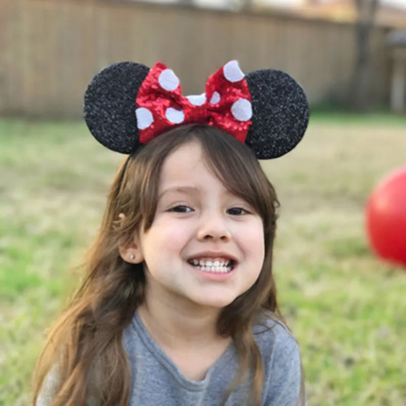 New Cat ear new large bow hair hoop Mickey Mouse ears Sequin Bowknot Headband for Girls 1pcs Children Hair Accessories HC19046
New Cat ear new large bow hair hoop Mickey Mouse ears Sequin Bowknot Headband for Girls 1pcs Children Hair Accessories HC19046