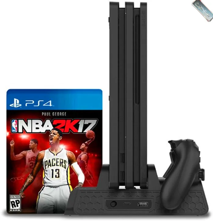 PS4/PS4 Slim/PS4 PRO Vertical Stand with Cooling Fan Cooler Dual Controller Charger Charging Station for SONY Playstation 4
PS4/PS4 Slim/PS4 PRO Vertical Stand with Cooling Fan Cooler Dual Controller Charger Charging Station for SONY Playstation 4