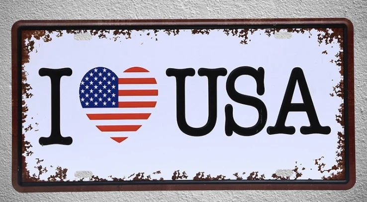 1 шт. жестяные пластинки Я люблю США Америку Нью Йорк|sign plate|posters postersposter vintage |