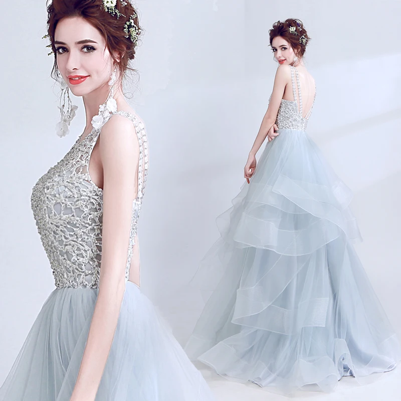 Ball Gown Fluffy Backless Lace Beading Luxury Evening Dresses Formal Party Dress Evening Gowns Robe De Soiree ZX24
Ball Gown Fluffy Backless Lace Beading Luxury Evening Dresses Formal Party Dress Evening Gowns Robe De Soiree ZX24