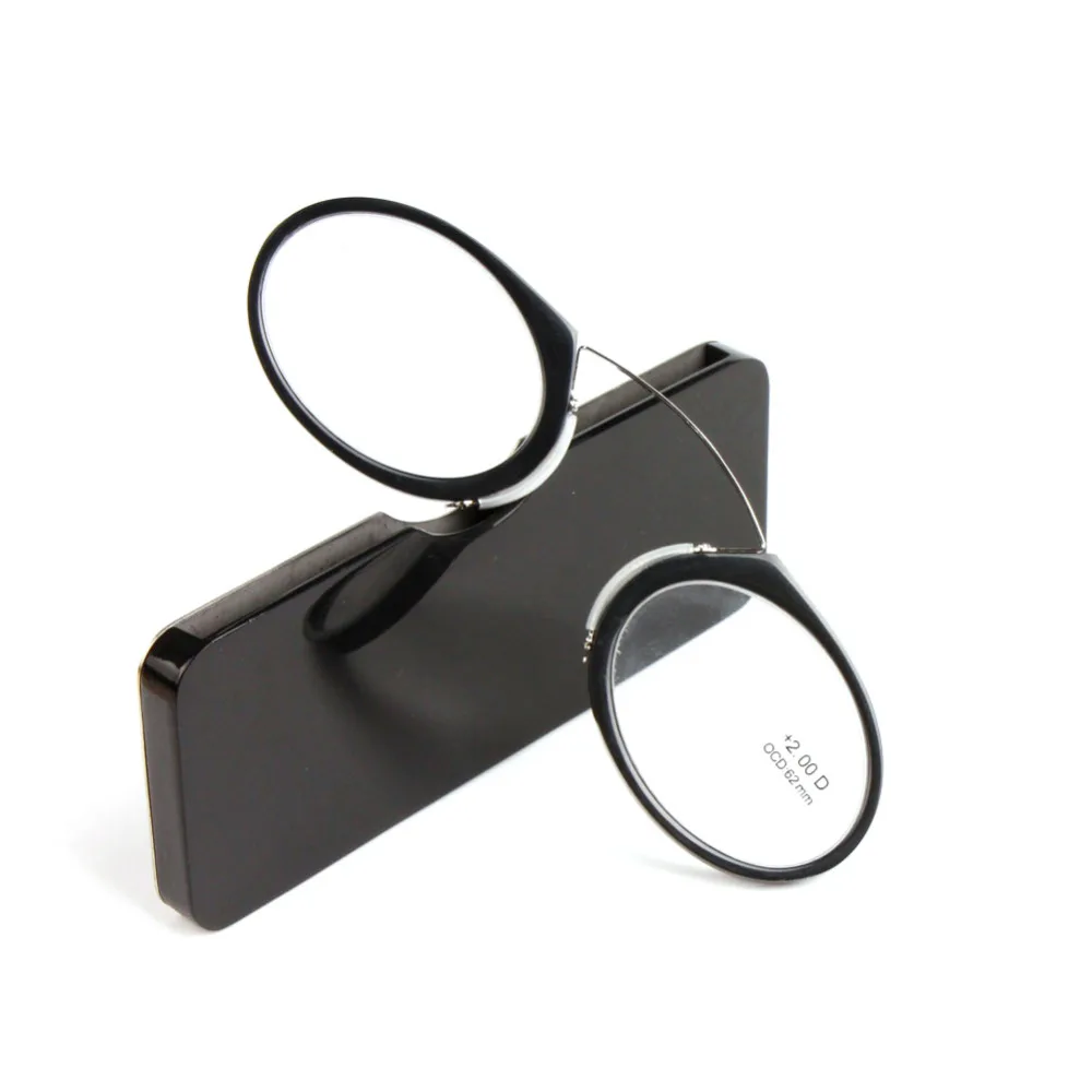 Eyeglasses Pince Nez Style Mini Nose Reading glasses Portable Wallet Reading glasses strength: +1.0 to +3.5
Eyeglasses Pince Nez Style Mini Nose Reading glasses Portable Wallet Reading glasses strength: +1.0 to +3.5