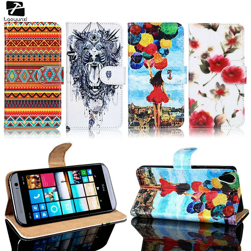 

PU Leather Phone Cases For HTC Desire 626 650 628 A32 626w 626D 626G 626S Housing Bag Wallet DIY Painted Case Cover