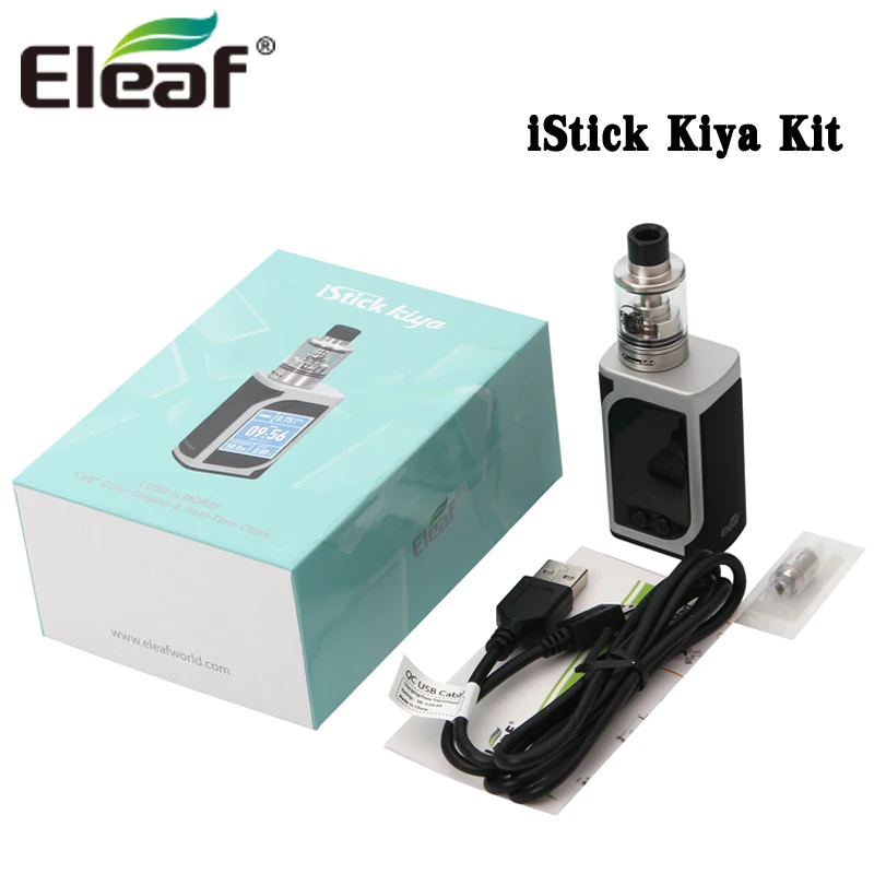 Original E Cigarette Eleaf iStick Kiya with GS Juni Tank Kit 50W 1600mAh iStick Kiya Battery MOD with 2ML Atomizer Vape
Original E Cigarette Eleaf iStick Kiya with GS Juni Tank Kit 50W 1600mAh iStick Kiya Battery MOD with 2ML Atomizer Vape
