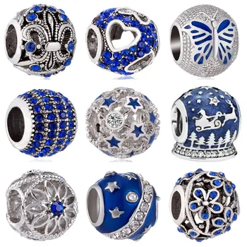 New Fashion Blue Color Hollow Flower Star Crystal Heart Making Beads Fit Original Pandora Charms Bracelets Jewelry for Women
New Fashion Blue Color Hollow Flower Star Crystal Heart Making Beads Fit Original Pandora Charms Bracelets Jewelry for Women