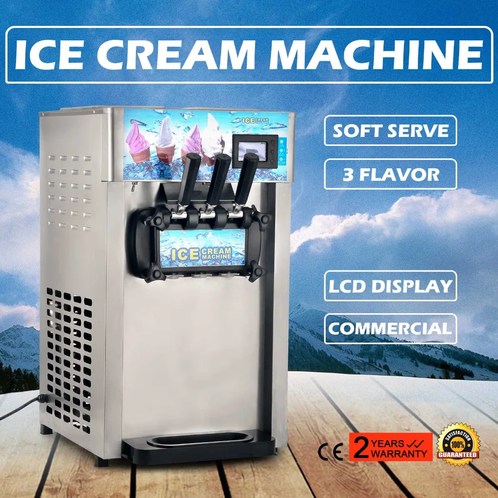 Soft Ice Cream Machine Frozen Yogurt Machine Ship Mix Flavor LCD Display Ice Cream Machine
Soft Ice Cream Machine Frozen Yogurt Machine Ship Mix Flavor LCD Display Ice Cream Machine