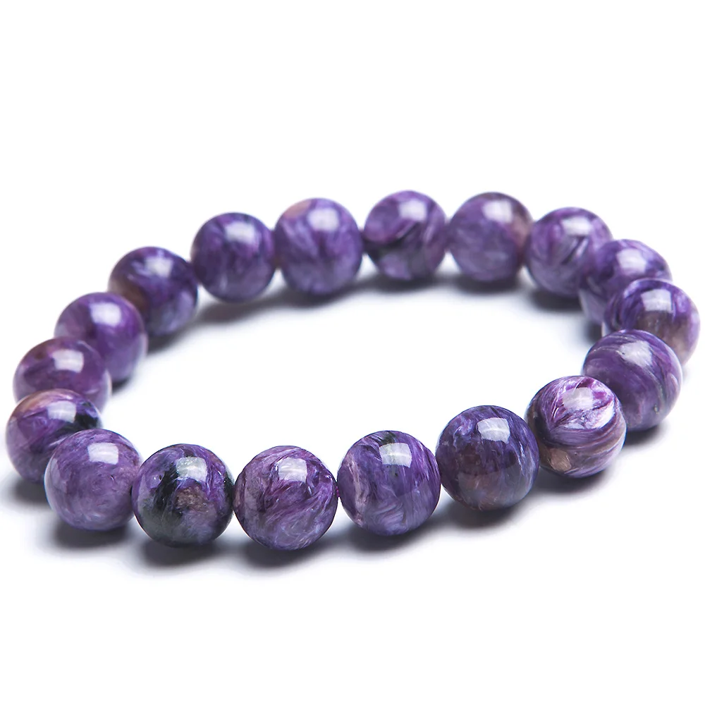 Top Quality Natural Purple Charoite Gemstone Women Round Beads Jewelry Bracelet 11mm From Russian Healing Stone AAAAA
Top Quality Natural Purple Charoite Gemstone Women Round Beads Jewelry Bracelet 11mm From Russian Healing Stone AAAAA